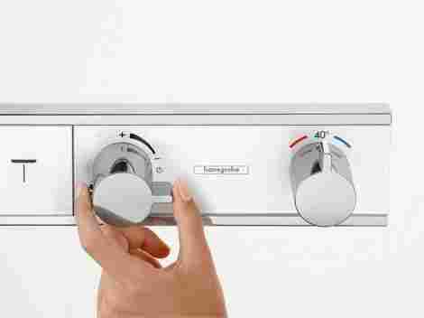 Hansgrohe RainSelect смеситель для душа встраиваемый с 4-мя конопками, термостатический, внешняя часть/Белый 15357400 фото 6