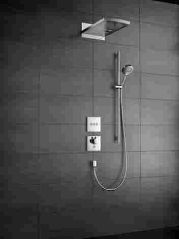 Hansgrohe ShowerSelect Highflow, смеситель для душа встраиваемый на 1 потребитель, термостатический, внешняя часть, с клапаном для ручного душа 15761000 фото 3