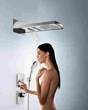 Hansgrohe ShowerSelect Highflow, смеситель для душа встраиваемый на 1 потребитель, термостатический, внешняя часть, с клапаном для ручного душа 15761000 фото 4