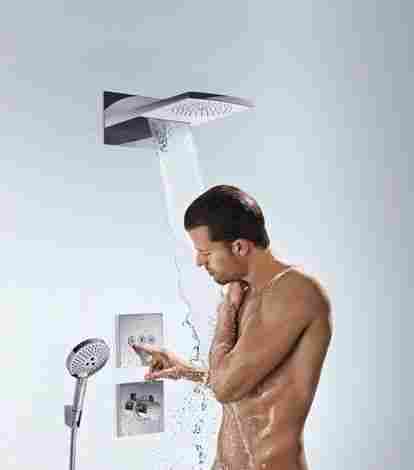 Hansgrohe ShowerSelect Highflow смеситель для душа встраиваемый, термостатический, внешняя часть 15760000 фото 3