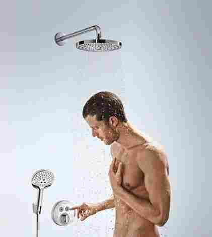 Hansgrohe ShowerSelect S смеситель для душа встраиваемый на 2 потребителя, внешняя часть 15748000 фото 3