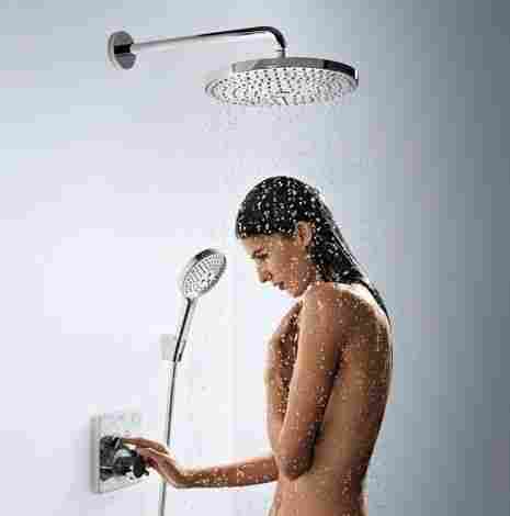 Hansgrohe ShowerSelect смеситель для душа встраиваемый на 2 потребителя, термостатический, внешняя часть 15763000 фото 4