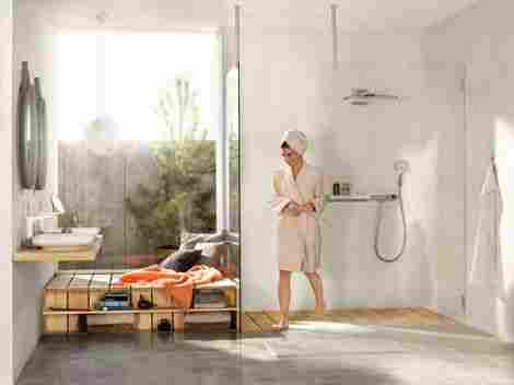 Hansgrohe ShowerTablet Select 700 смеситель для душа настенный, термостатический /Белый-Хром 13184400 фото 4