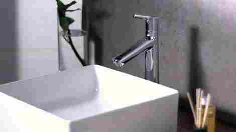 Hansgrohe Talis S Смеситель для раковины высокий, однорычажный, с донным клапаном 72031000 фото 3