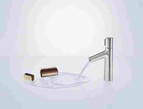 Hansgrohe Talis Select S 100 Смеситель для раковины, однорычажный, с донным клапаном 72042000 фото 7