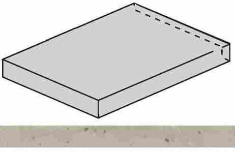 Ступень Avantgarde Dust угловая левая 33x120