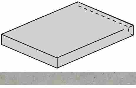 Ступень Avantgarde Silver угловая левая 33x160