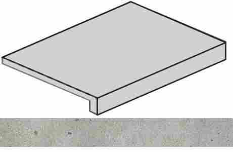 Ступень Avantgarde Silver угловая правая 33x120