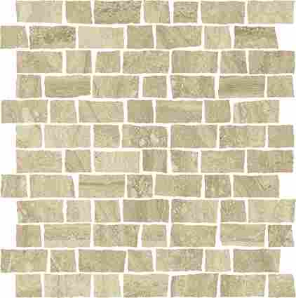 Мозаика Charme Advance Floor Project Travertino Romano Mosaico Raw cerato