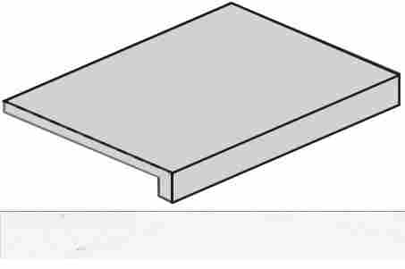 Ступень Charme Deluxe Floor Project Bianco Michelangelo Scalino Angolare Dx 33x120