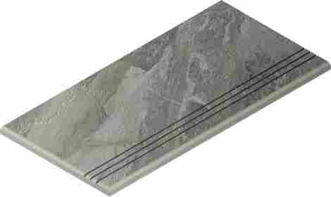Ступень Charme Deluxe X2 Grigio Orobico закругленная грип левая 30x60
