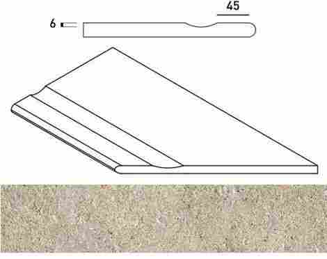 Угол Everstone X2 Desert Бортик с выемкой закругленный правый 30x60