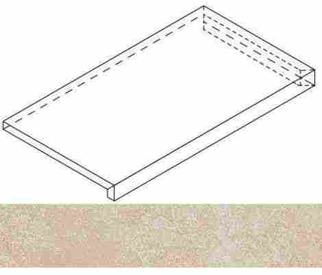 Ступень Materia X2 угловая правая Magnesio 33x60