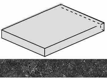 Ступень Room Black Stone угловая левая Патинированный 33x60