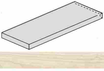 Ступень Room White Wood угловая левая Патинированный 33x120