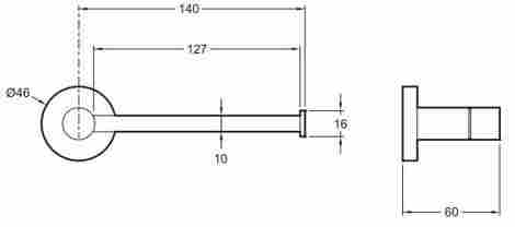 Jacob Delafon Eo бумагодержатель открытый E77824-CP фото 2
