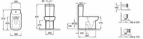 Jacob Delafon Replay Смывной бачок 3/6 л E4832-00 фото 2