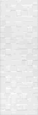 Плитка Бьянка белый глянцевый мозаика 20x60