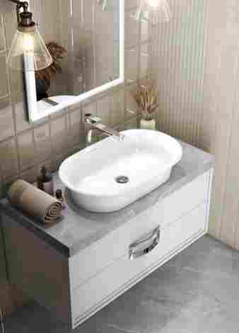 Kerama Marazzi Canaletto 100 Тумба под раковину подвесная, белая глянцевая фото 3
