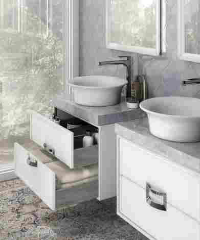 Kerama Marazzi Canaletto 60 Тумба под раковину подвесная, белая матовая фото 3
