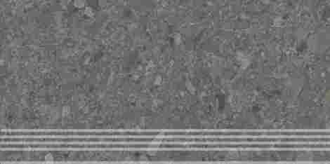 Ступень Чеппо ди Гре антрацит матовый обрезной 30x60 фото 3