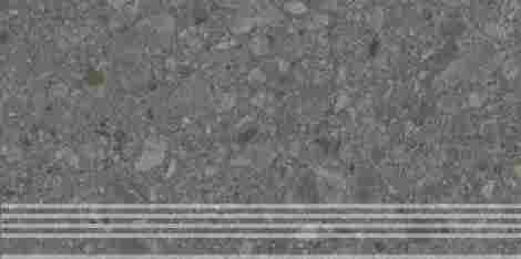 Ступень Чеппо ди Гре антрацит матовый обрезной 30x60 фото 4