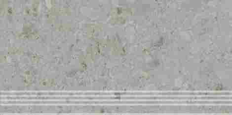 Ступень Чеппо ди Гре серый матовый обрезной 30x60
