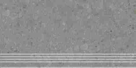 Ступень Чеппо ди Гре серый темный матовый обрезной 30x60 фото 2
