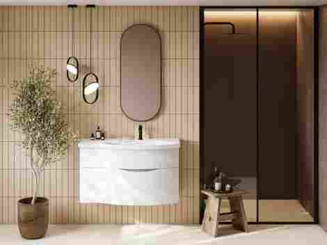 Kerama Marazzi Cono 42 Зеркало овальное, черное матовое фото 9