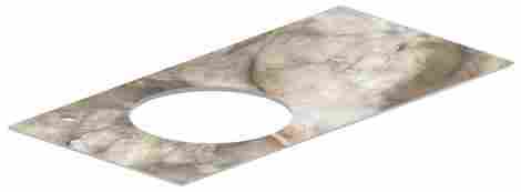 Kerama Marazzi Cono 97 Столешница из керамогранита Ониче, бежевая, с отверстием под смеситель фото 3