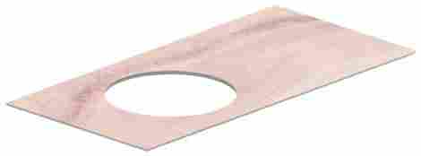 Kerama Marazzi Cono 97 Столешница из керамогранита Ониче, розовая, без отверстия под смеситель фото 3