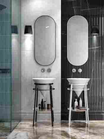Kerama Marazzi Cono Металлическая структура напольная, белая матовая фото 4