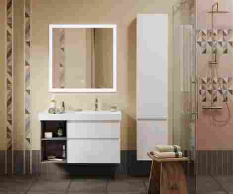 Kerama Marazzi Cubo 90 Раковина подвесная/встраиваемая с отверстием под смеситель, правая фото 3
