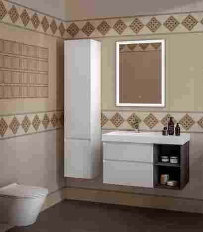 Kerama Marazzi Cubo Шкаф-пенал подвесной, белый глянцевый, левый фото 3
