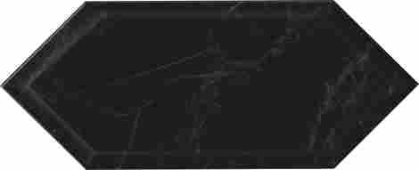Плитка Келуш грань черный глянцевый 14x34 фото 3