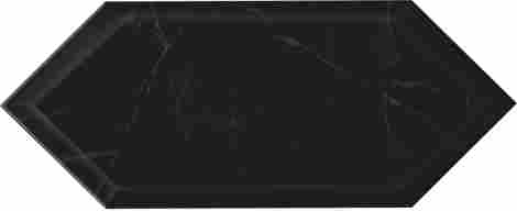 Плитка Келуш грань черный глянцевый 14x34