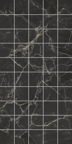 Декор Коррер чипсет черный глянцевый 30x60 фото 2