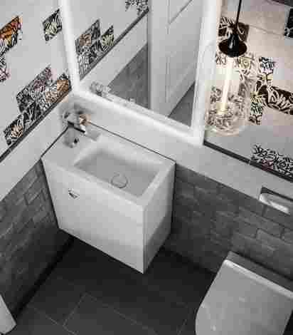 Kerama Marazzi Lato Тумба под раковину подвесная, белый глянцевый фото 4