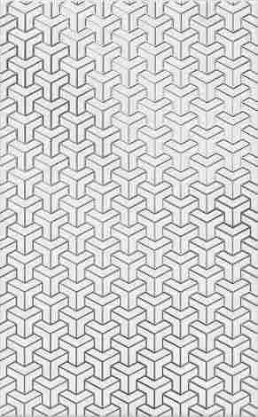 Декор Ломбардиа белый 25x40