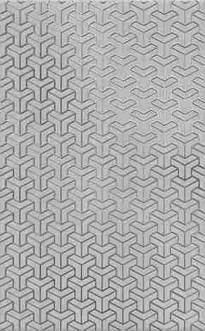 Декор Ломбардиа серый 25x40