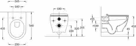 Kerama Marazzi Modula Унитаз подвесной безободковый фото 2