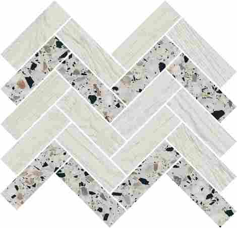 Декор Монтиони белый мозаичный 34x35,5