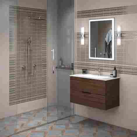 Kerama Marazzi Piano 85 Тумба под раковину подвесная, дымчатый вяз фото 4