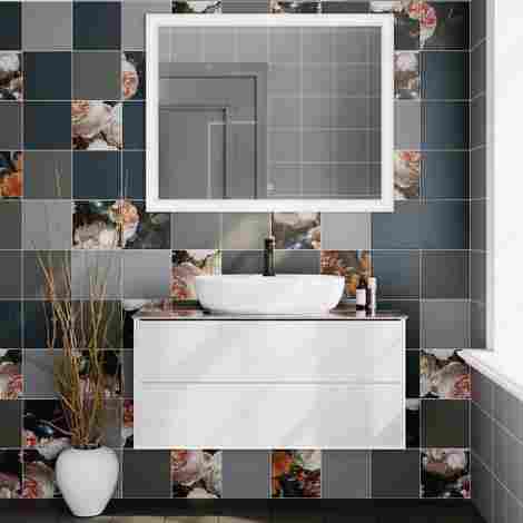 Kerama Marazzi Plaza Modern 100 Тумба под раковину подвесная, с ящиками, белая фото 3