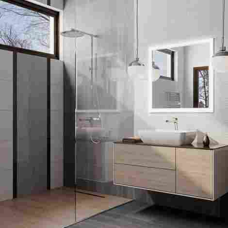 Kerama Marazzi Plaza Modern 120 Тумба под раковину подвесная, с ящиками, дуб орегон фото 4