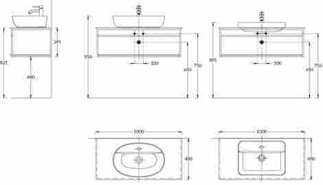 Kerama Marazzi Plaza Next 100 Металлическая структура подвесная, черная матовая фото 2