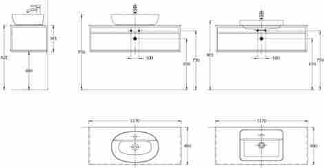 Kerama Marazzi Plaza Next 120 Металлическая структура подвесная, черная матовая фото 2