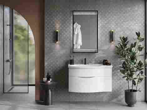 Kerama Marazzi Plaza Next 60 Зеркало с подсветкой, черное матовое фото 5