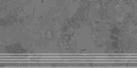 Ступень Про Лаймстоун серый темный натуральный обрезной 30x60
