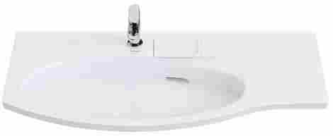 Kerama Marazzi Riva 100 Раковина встраиваемая с отверстием под смеситель, левая фото 6